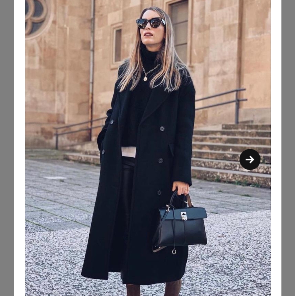 Zara Limited Edition Black Oversized Coat